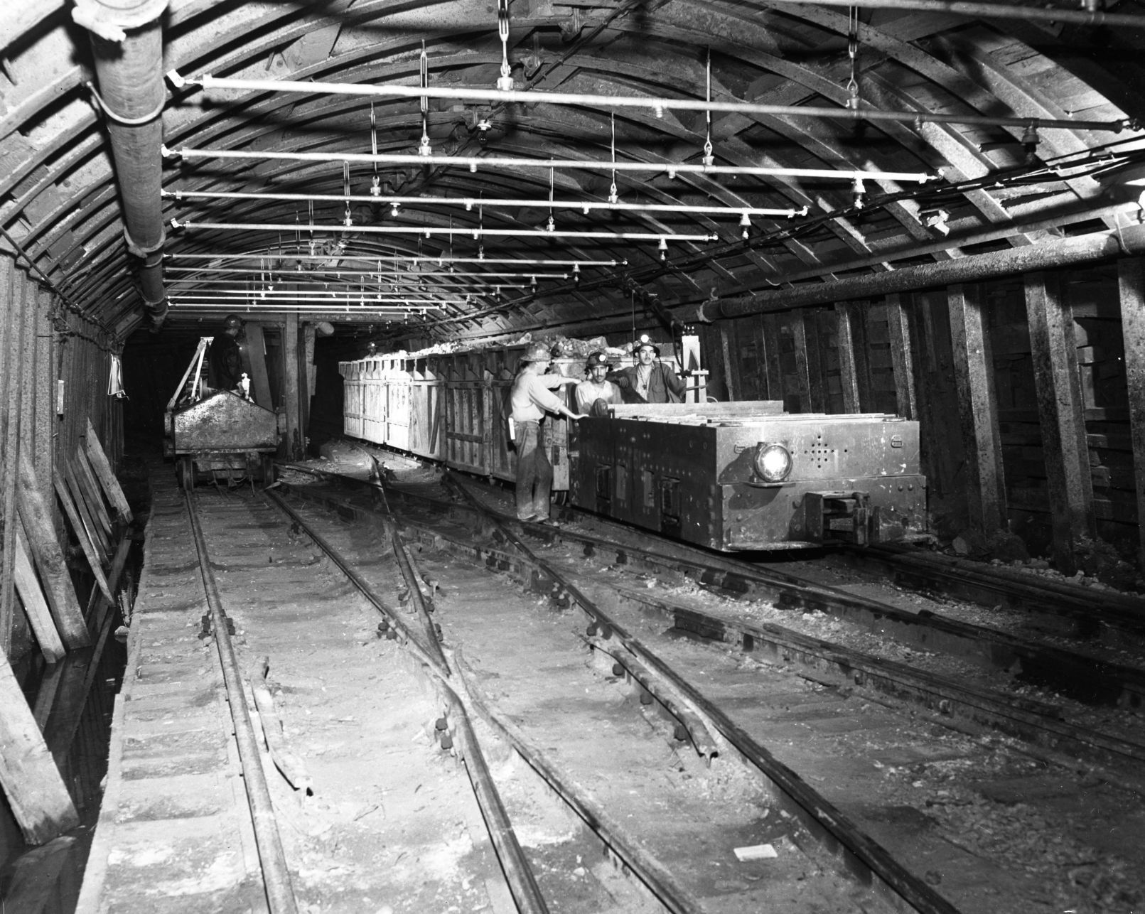 San Manuel copper mine and smelter, 1955